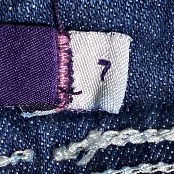 Vigoss Destroyed Cuffed Capri Jeans Sz. 7 Juniors - Picture 9 of 12